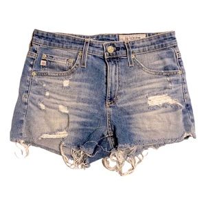 Anthropologie cut-off denim shorts, 24